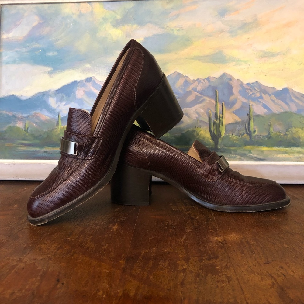 Vintage 90s Joan and David loafers made in Italy size 38 euro, 6/6.5 US